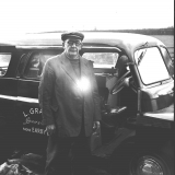 Father with van 1956