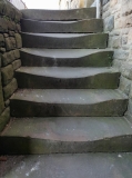 Worn stone steps
