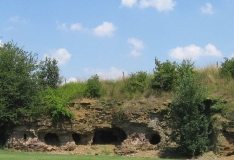 Medieval mining galleries at Melle, France