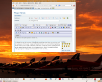 Red Arrows at sunset on my PC!