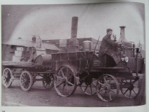 An early steam-powered wagon