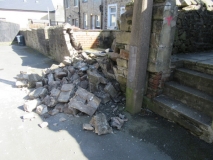 Wall collapse back street 170321