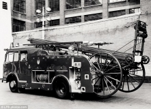 Fire brigade ladder old style