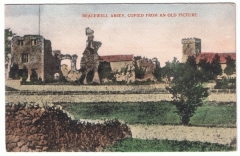 Bracewell Abbey postcard