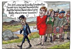 Sunak and Sturgeon cartoon