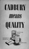 Cadbury ad from a 1940s Pelican paperback book