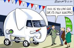 electric vehicle cartoon