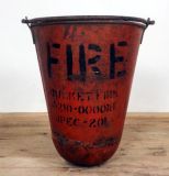 Antique hanging fire bucket