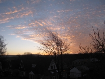 dawn sky Jan 2014