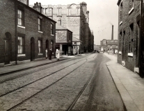 2-The Times Mill, Middleton, early 1920's Lister Mill chimney to the right.