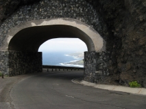 Bridge in lava flow